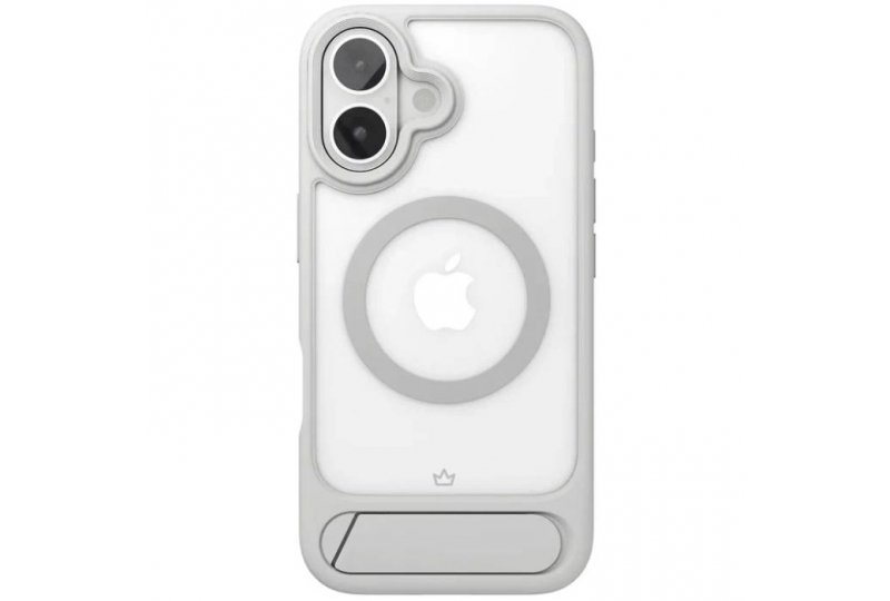 Чехол-накладка VLP Reels Case для iPhone 16, поликарбонат, серый Чехол-накладка VLP Reels Case для iPhone 16, поликарбонат, серый