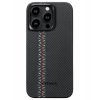 Чехол-накладка Pitaka Fusion Weaving MagEZ Case 4 Rhapsody600D для iPhone 15 Pro, кевлар, черный/красный/синий