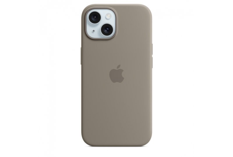 Чехол-накладка Apple MagSafe для iPhone 15, силикон, глина