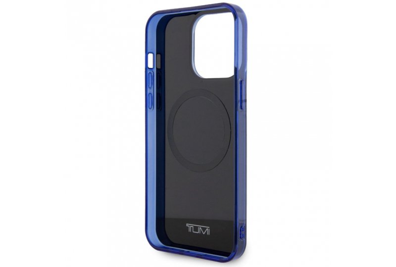 Чехол-накладка Tumi Liquid Double Laye для iPhone 15 Pro Max, пластик, синий Чехол-накладка Tumi Liquid Double Laye для iPhone 15 Pro Max, пластик, синий
