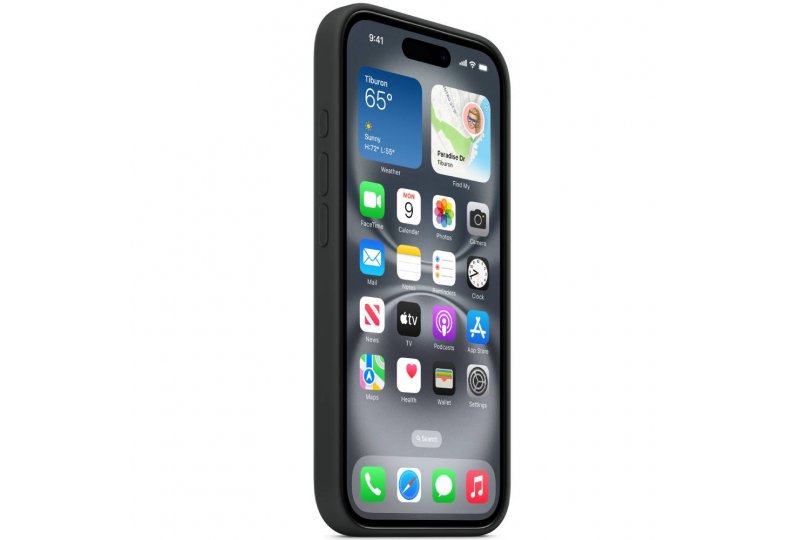 Чехол-накладка Apple Silicone Case для iPhone 16, силикон, черный Чехол-накладка Apple Silicone Case для iPhone 16, силикон, черный