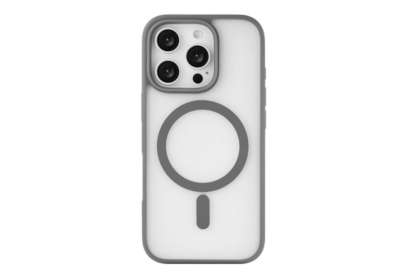 Чехол-накладка uBear Cloud Mag Case для iPhone 16 Pro, силикон, серый Чехол-накладка uBear Cloud Mag Case для iPhone 16 Pro, силикон, серый