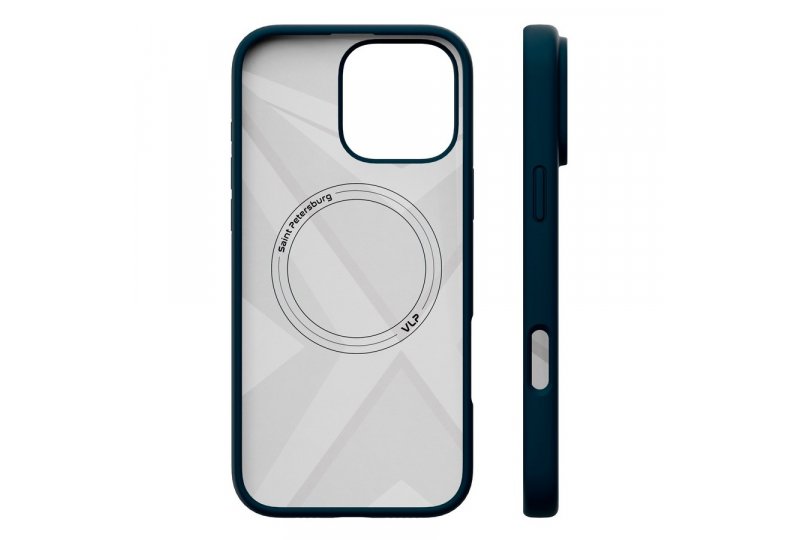 Чехол-накладка VLP Aster Case для iPhone 16 Pro, силикон, темно-синий Чехол-накладка VLP Aster Case для iPhone 16 Pro, силикон, темно-синий