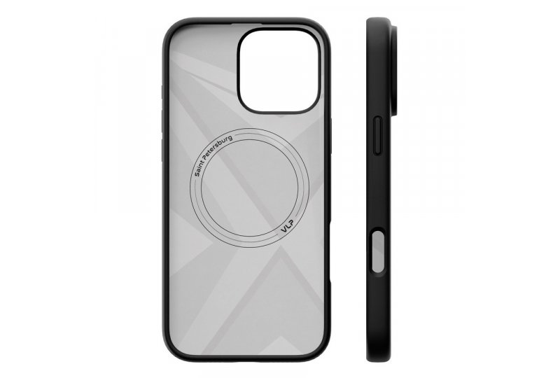 Чехол-накладка VLP Aster Case для iPhone 16 Pro, силикон, черный Чехол-накладка VLP Aster Case для iPhone 16 Pro, силикон, черный