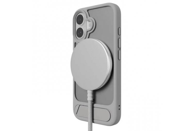 Чехол-накладка VLP Reels Case для iPhone 16, поликарбонат, серый Чехол-накладка VLP Reels Case для iPhone 16, поликарбонат, серый