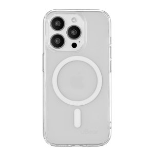 Чехол-накладка uBear Real Mag Case для iPhone 15 Pro, поликарбонат, прозрачный