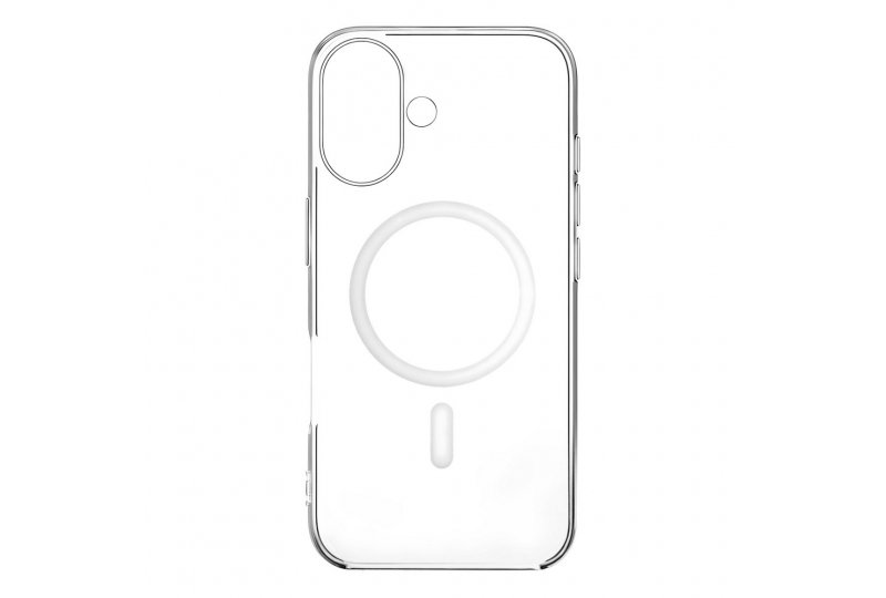 Чехол-накладка Asynora Mag Clear Case для iPhone 16, полиуретан, прозрачный Чехол-накладка Asynora Mag Clear Case для iPhone 16, полиуретан, прозрачный