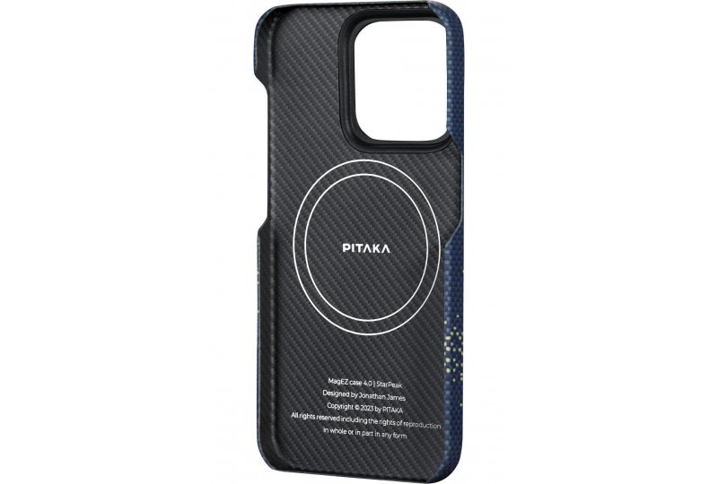 Чехол-накладка Pitaka StarPeak MagEZ 4 Milky Way Galaxy для iPhone 15 Pro, кевлар Чехол-накладка Pitaka StarPeak MagEZ 4 Milky Way Galaxy для iPhone 15 Pro, кевлар