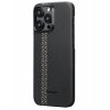 Чехол-накладка Pitaka Fusion Weaving MagEZ Case 4 Rhapsody600D для iPhone 15 Pro, кевлар, черный/красный/синий