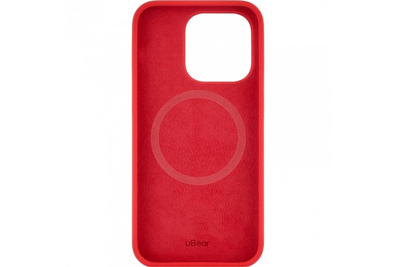Чехол-накладка uBear Touch Mag Case для iPhone 14 Pro, силикон, красный Чехол-накладка uBear Touch Mag Case для iPhone 14 Pro, силикон, красный
