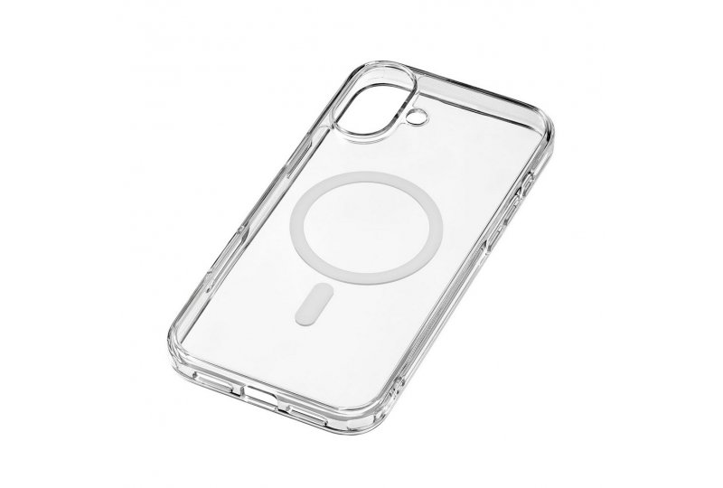 Чехол-накладка uBear Real Mag Case для iPhone 16 Plus, полиуретан, прозрачный Чехол-накладка uBear Real Mag Case для iPhone 16 Plus, полиуретан, прозрачный
