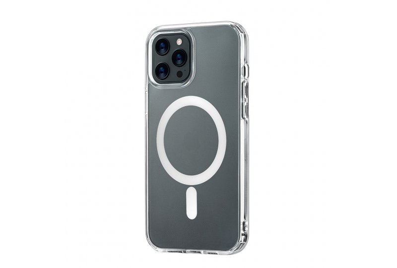 Чехол-накладка uBear Real Mag Case для iPhone 13 Pro Max, поликарбонат, прозрачный Чехол-накладка uBear Real Mag Case для iPhone 13 Pro Max, поликарбонат, прозрачный