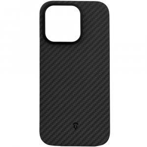 Чехол-накладка Asynora Magnetic aramid fiber для iPhone 16 Pro, кевлар, черный