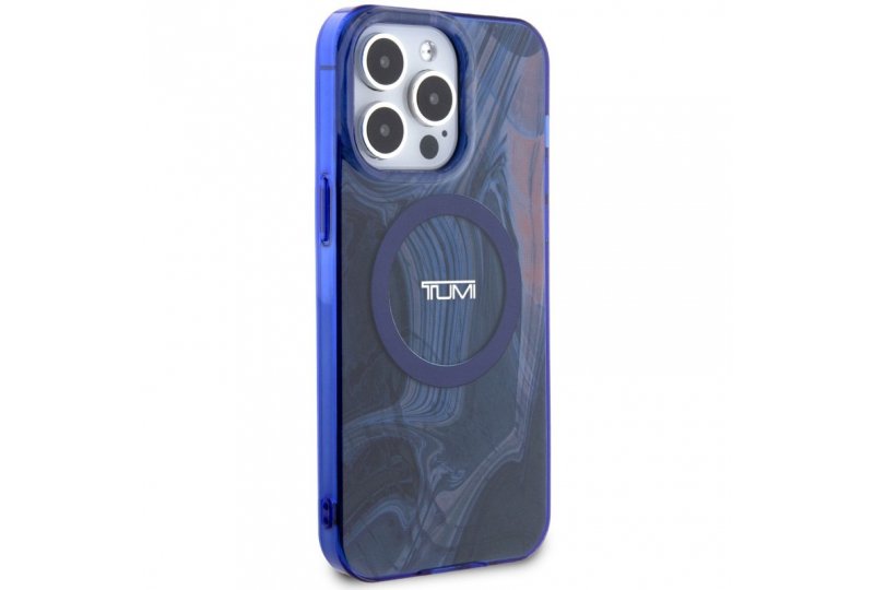 Чехол-накладка Tumi Liquid Double Laye для iPhone 15 Pro Max, пластик, синий Чехол-накладка Tumi Liquid Double Laye для iPhone 15 Pro Max, пластик, синий