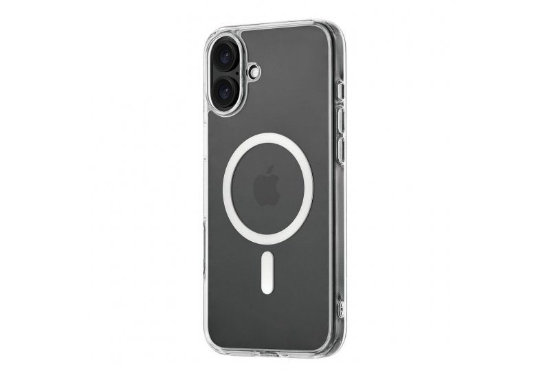 Чехол-накладка uBear Real Mag Case для iPhone 16 Plus, полиуретан, прозрачный Чехол-накладка uBear Real Mag Case для iPhone 16 Plus, полиуретан, прозрачный