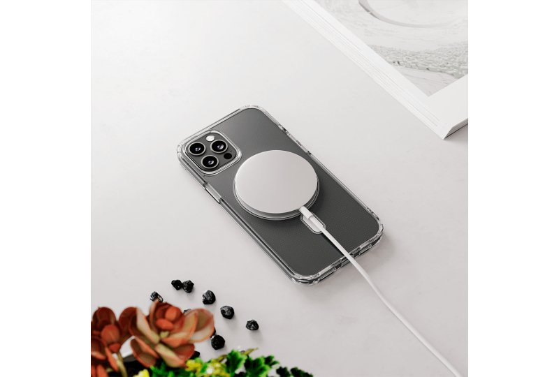 Чехол-накладка uBear Real Mag Case для iPhone 13 Pro Max, поликарбонат, прозрачный Чехол-накладка uBear Real Mag Case для iPhone 13 Pro Max, поликарбонат, прозрачный