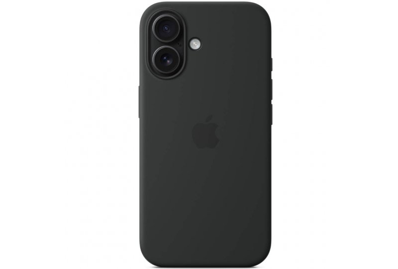 Чехол-накладка Apple Silicone Case для iPhone 16, силикон, черный Чехол-накладка Apple Silicone Case для iPhone 16, силикон, черный