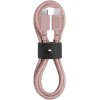 Кабель Native Union Belt Lightning/USB-С, 1.2 м, розовый Кабель Native Union Belt Lightning/USB-С, 1.2 м, розовый
