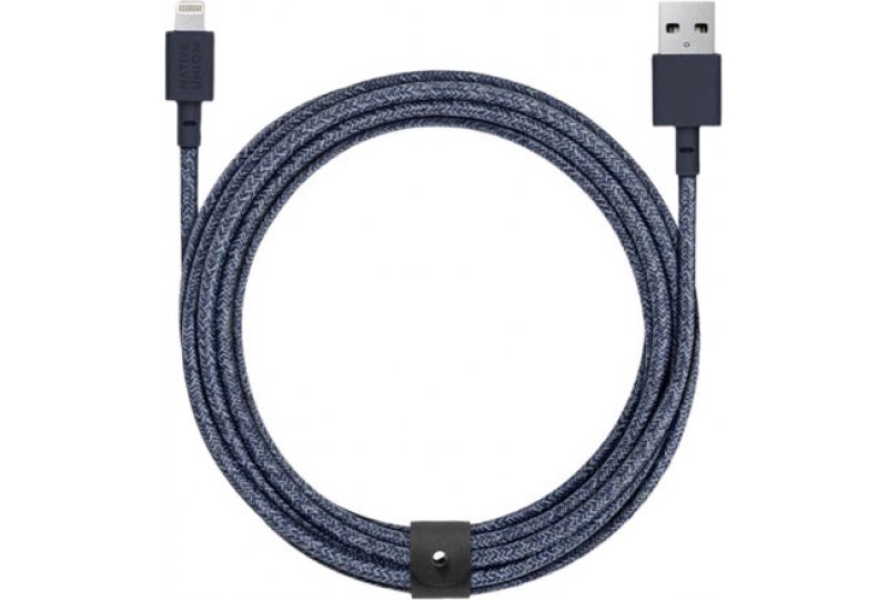 Кабель Native Union Belt Lightning/USB, 3 м, индиго Кабель Native Union Belt Lightning/USB, 3 м, индиго