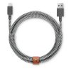 Кабель Native Union Belt Lightning/USB, 3 м, серый Кабель Native Union Belt Lightning/USB, 3 м, серый