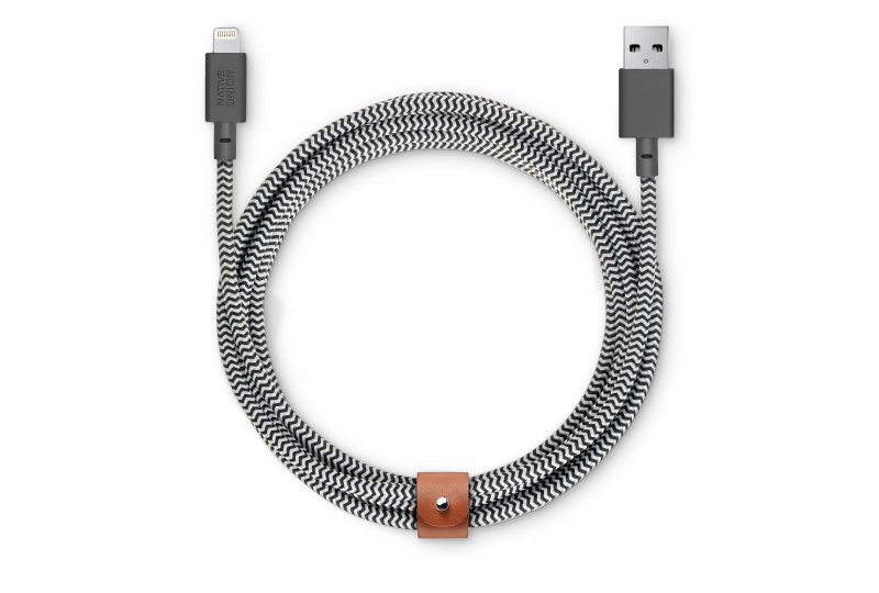 Кабель Native Union Belt Lightning/USB, 3 м, серый Кабель Native Union Belt Lightning/USB, 3 м, серый