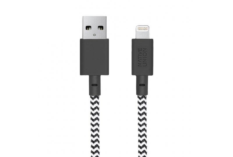 Кабель Native Union Belt Lightning/USB, 3 м, серый Кабель Native Union Belt Lightning/USB, 3 м, серый