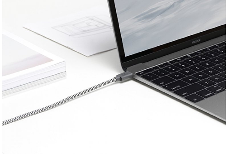 Кабель Native Union Belt USB-C/USB-C, 2.4 м, зебра Кабель Native Union Belt USB-C/USB-C, 2.4 м, зебра
