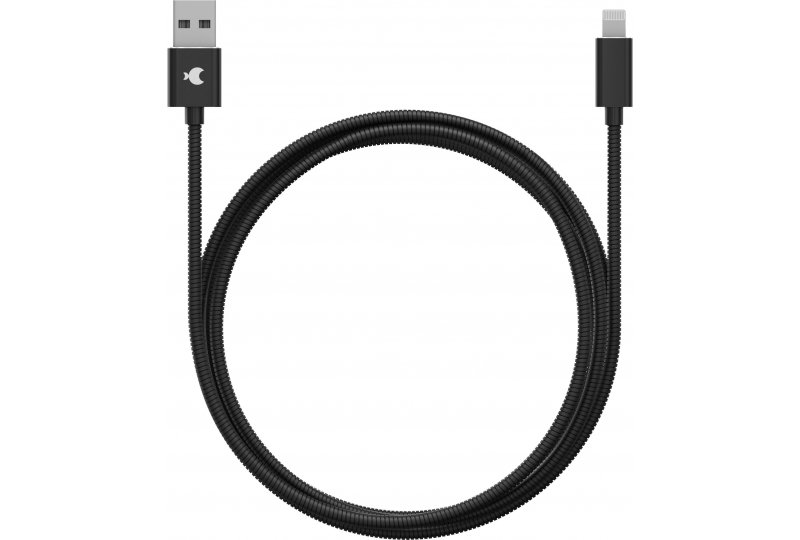 Кабель moonfish Lightning/USB 1.2 м, металл, Black Кабель moonfish Lightning/USB 1.2 м, металл, Black