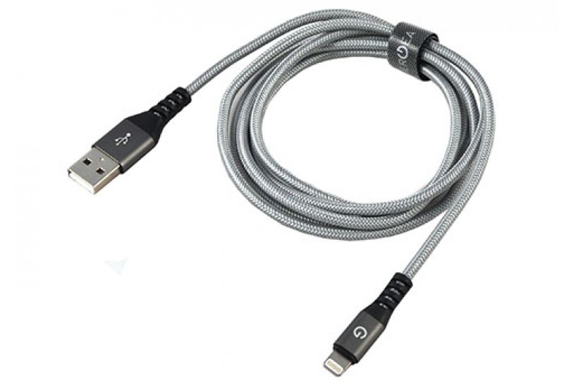 Кабель EnergEA Alutough Lightning MFI 1.5 м, серый Кабель EnergEA Alutough Lightning MFI 1.5 м, серый