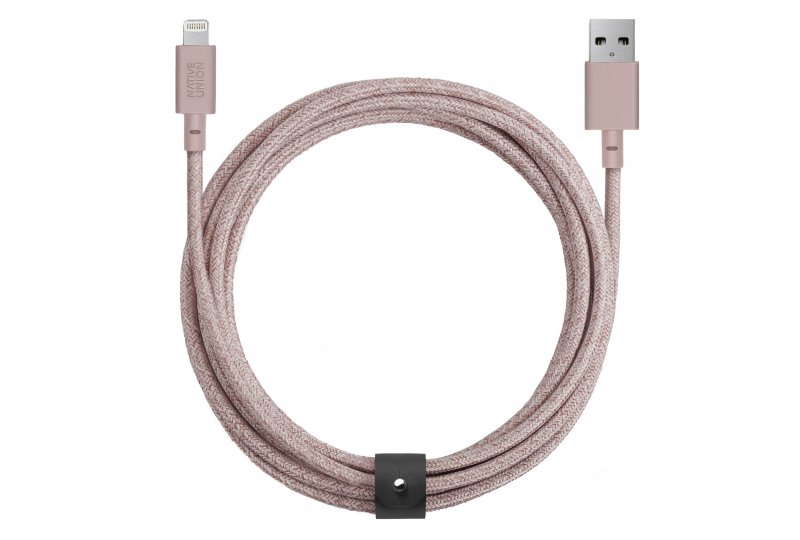 Кабель Native UnionLightning/USB, 3 м, розовый Кабель Native UnionLightning/USB, 3 м, розовый
