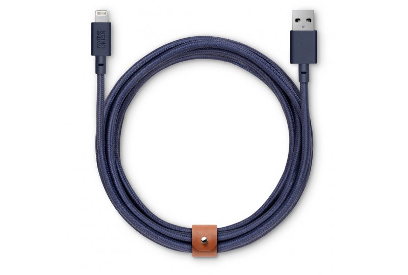 Кабель Native Union Belt Lightning/USB, 3 м, синий Кабель Native Union Belt Lightning/USB, 3 м, синий