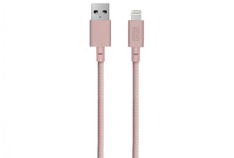 Кабель Native UnionLightning/USB, 3 м, розовый Кабель Native UnionLightning/USB, 3 м, розовый