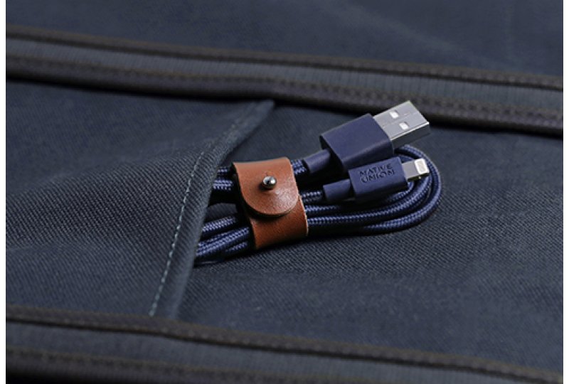 Кабель Native Union Belt Lightning/USB, 1.2 м синий Кабель Native Union Belt Lightning/USB, 1.2 м синий