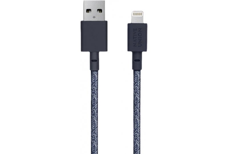 Кабель Native Union Belt Lightning/USB, 3 м, индиго Кабель Native Union Belt Lightning/USB, 3 м, индиго