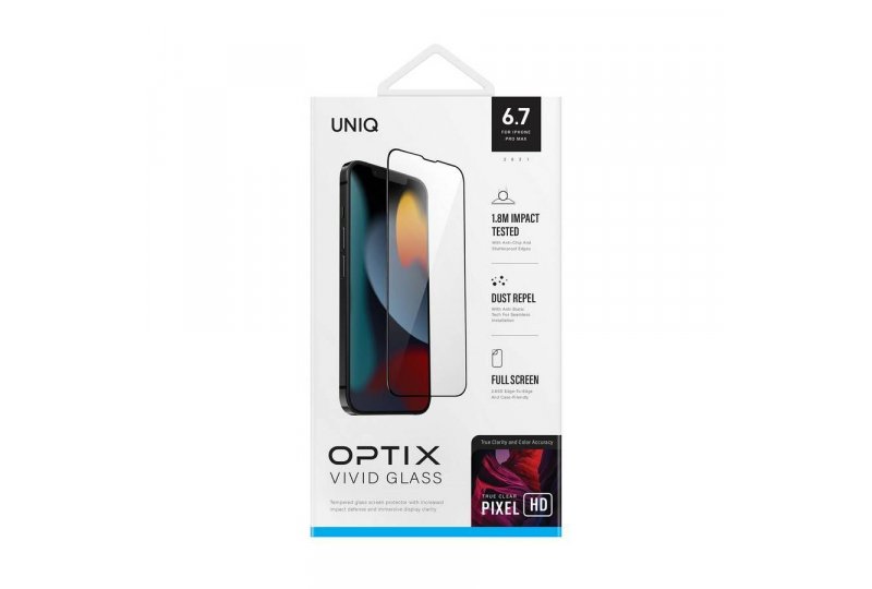 Защитное стекло Uniq Optix Vivid Clear 2.85D для iPhone 13 Pro Max Защитное стекло Uniq Optix Vivid Clear 2.85D для iPhone 13 Pro Max