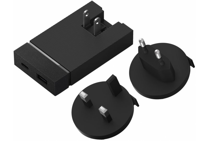 Сетевое зарядное устройство Native Union 18 Вт, USB-A + USB-C, PD, серый Сетевое зарядное устройство Native Union 18 Вт, USB-A + USB-C, PD, серый