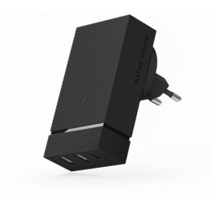 Сетевое зарядное устройство Native Union 45 Вт, 2 USB-A + USB-C, PD, серый