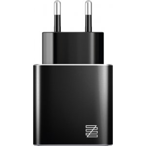 Сетевое зарядное устройство Lenzza Piazza, 2 USB 5В, 2,1А, Black