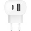 Сетевое зарядное устройство Belkin USB-C+USB-A, PD, 30 Вт, White Сетевое зарядное устройство Belkin USB-C+USB-A, PD, 30 Вт, White