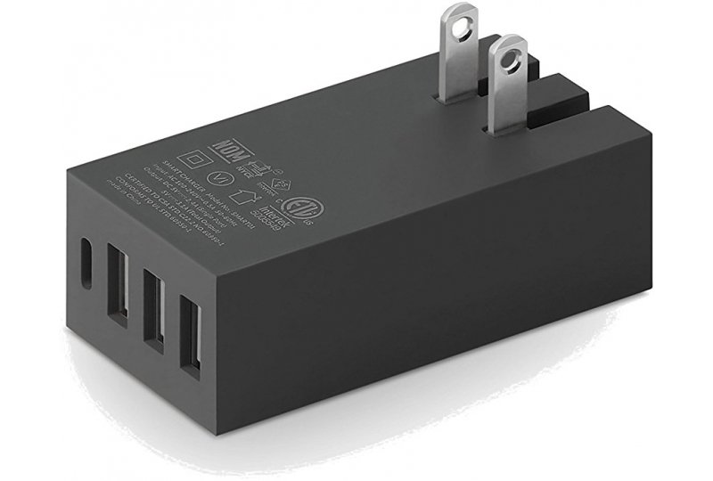 Сетевое зарядное устройство Native Union Smart 4 Charger 5.4 A, серый Сетевое зарядное устройство Native Union Smart 4 Charger 5.4 A, серый