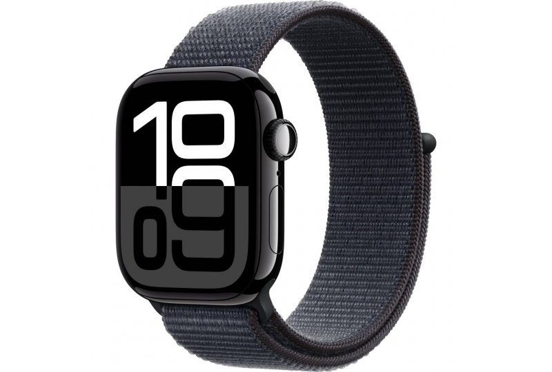Apple Watch Series 10 корпус - черный 42mm ремешок Sport Loop чернила размер One Size Apple Watch Series 10 корпус - черный 42mm ремешок Sport Loop чернила размер One Size